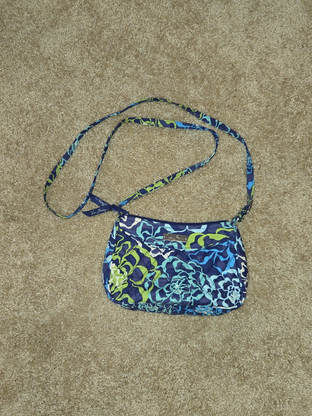 Vera Bradley/KATALINA BLUES/Navy & Blue Floral Crossbody Bag